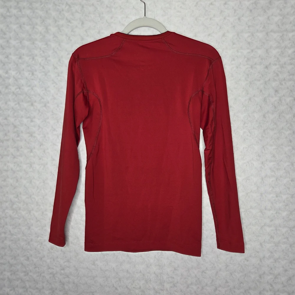 Nike Pro Combat Red Dri-FIT Long Sleeve Shirt